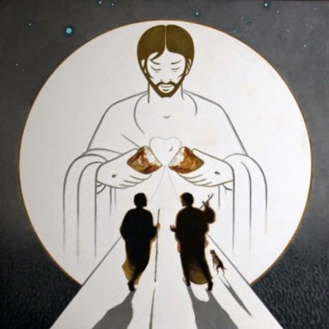 Les disciples d'Emmaüs (P. Gilles Caron, pmé) Les disciples d'Emmaüs (P. Gilles Caron, pmé)